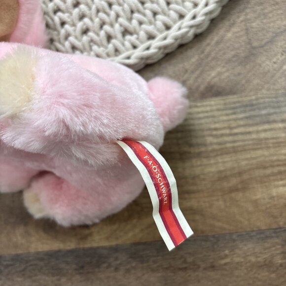 FAO Schwarz Penelope The Pink Pup Plush 7” Small Stuffed Animal - Picture 4 of 5